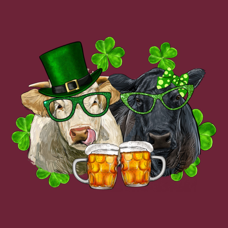 St. Patrick's Day Charolais And Black Angus Cows Long Sleeve Tee by RanaPortraitStore | Teevron