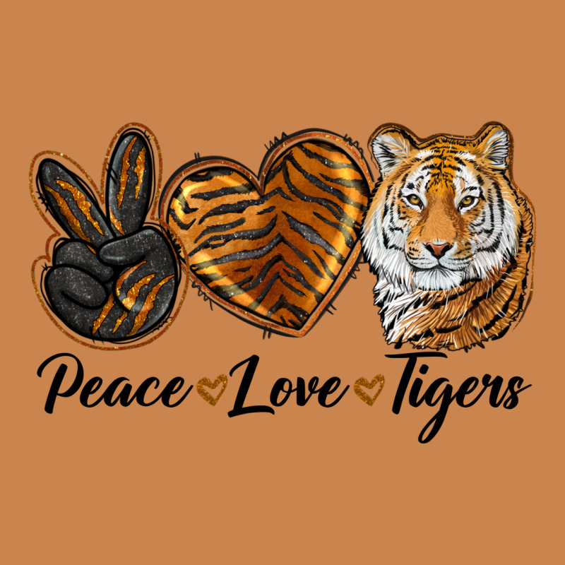 Peace Love Tigers Head Heavyweight Hoodie by JahusDesignShop | Teevron