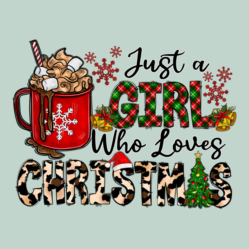 Just A Girl Who Loves Christmas Zipper Hoodie by CowhideDigitalArt | Teevron