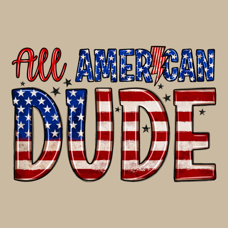 All American Dude Long Sleeve Tee by Zillion Design Studio | Teevron