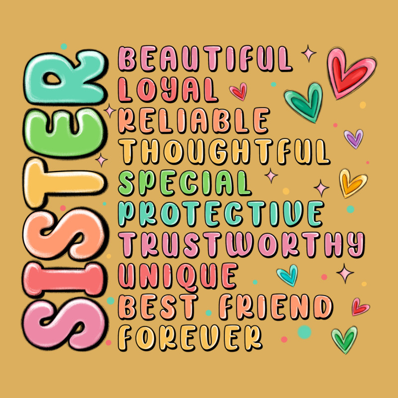 Sister Beautiful Loyal Reliable Premium Hoodie by MaliasSmallBusiness | Teevron