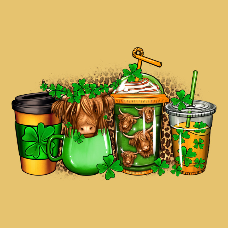 Longhaired Cow St Patricks Coffee Premium Sweatshirt by Jasminsmagicworld | Teevron