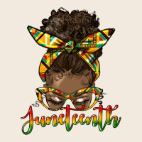 Juneteenth Black Woman Messy Bun Zipper Hoodie | Teevron