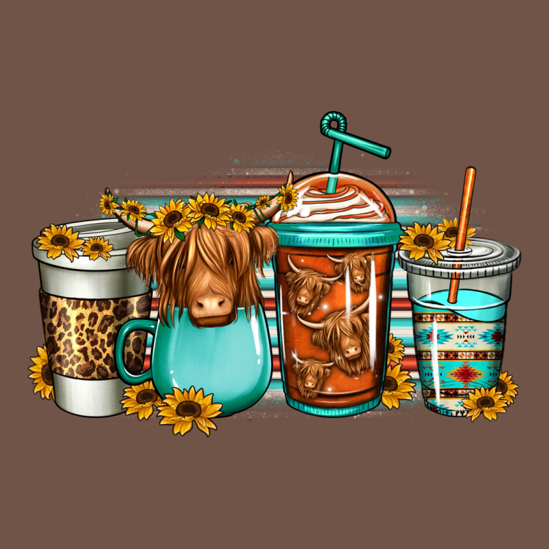 Longhaired Cow Coffee Cups Premium Sweatshirt by Jasminsmagicworld | Teevron
