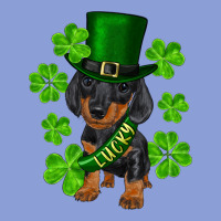 St. Patrick's Day Lucky Dachshund Puppy Long Sleeve Tee | Teevron