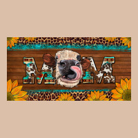 Western Heifer Mom With Sunflowers And Turquoise License Plate Urban Heavy Tee | Teevron
