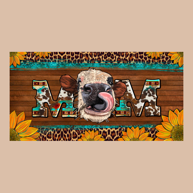 Western Heifer Mom With Sunflowers And Turquoise License Plate Urban Heavy Tee by Artiststas | Teevron