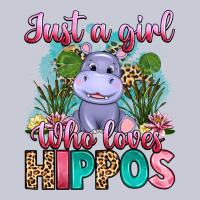 Just A Girl Who Loves Hippos Heavyweight Hoodie | Teevron