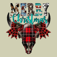 Merry Christmas Bull Skull Heavy Core Tee | Teevron
