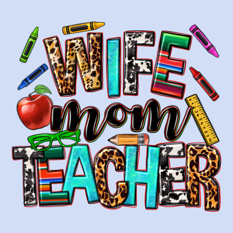 Wife Mom Teacher Urban Hoodie by NancyCooperArtShop | Teevron