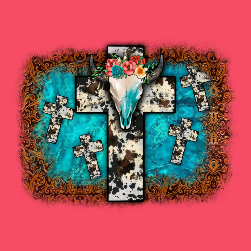 Bull Skull Cross Backgraund Premium Sweatshirt by JahusDesignShop | Teevron