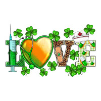 St.patrick's Nurse Love Heart Stethoscope Ladies Tee | Teevron