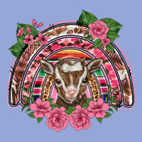 Pink Floral Baby Goat Rainbow Classic Tee | Teevron