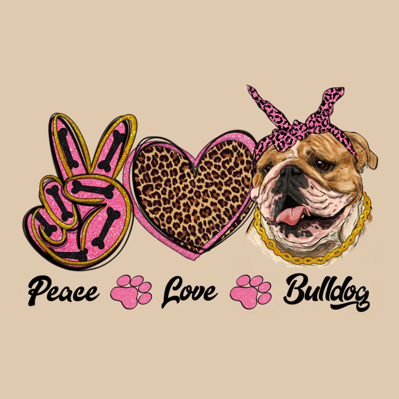 Peace Love Bulldog Classic Tee by RanaPortraitStore | Teevron