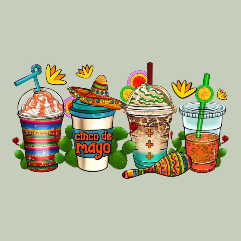 Cinco De Mayo Coffee Cups Long Sleeve Tee by AdoDesignShop | Teevron