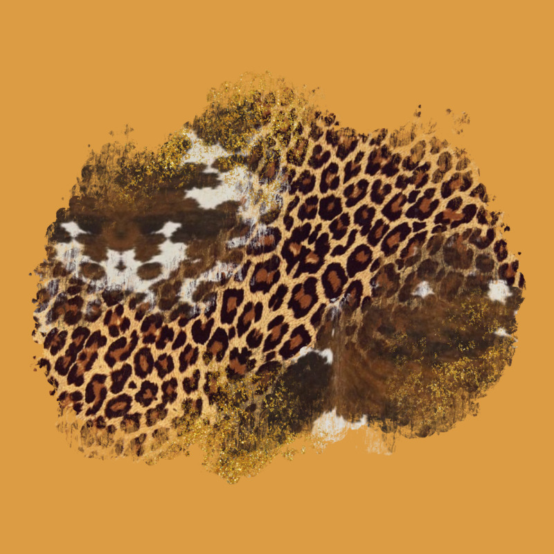 Leopard Cowhide Glitter Patches Urban Heavy Tee by Artiststas | Teevron