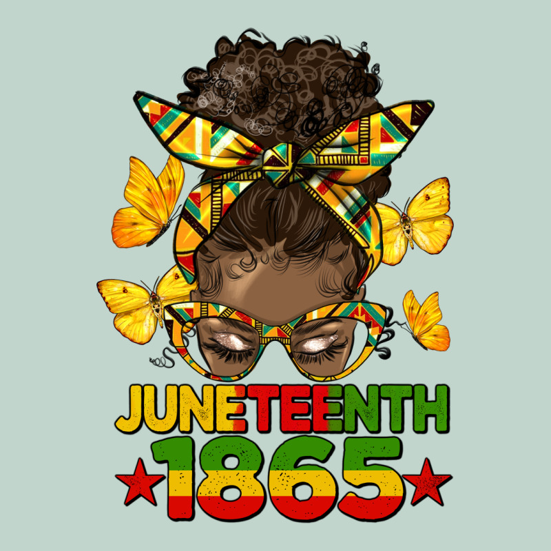 Juneteenth 1865 Afro Bun Zipper Hoodie by HRA Design Shop | Teevron