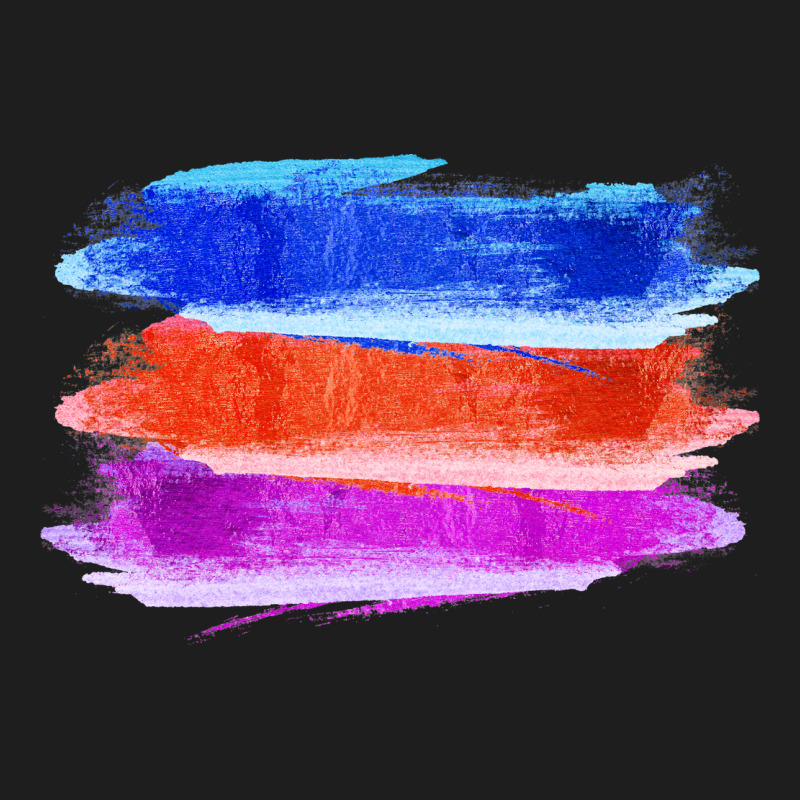 Blue Orange Purple Colored Triple Brush Strokes Heavyweight Hoodie by Bettercallsaul | Teevron