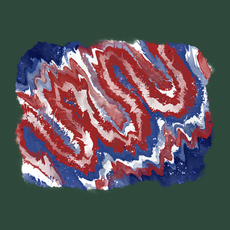 Patriotic Tie Dye Background Zipper Hoodie by CowGirlArtShop | Teevron