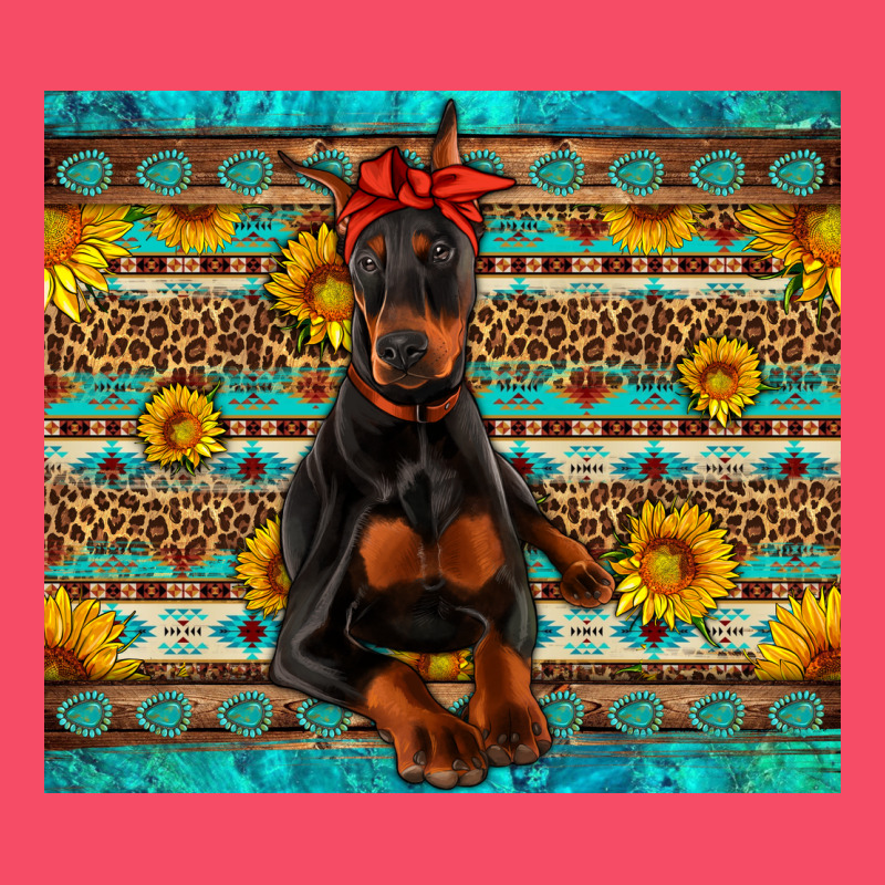 Doberman With Western Background Premium Sweatshirt by Artiststas | Teevron