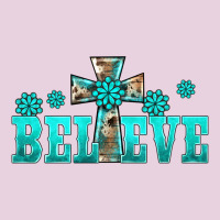 Western Turquoise's Gemstones Cross Believe Ladies Tee | Teevron