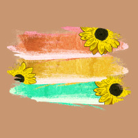 Colored Triple Sunflower Brush Strokes Heavyweight Hoodie | Teevron