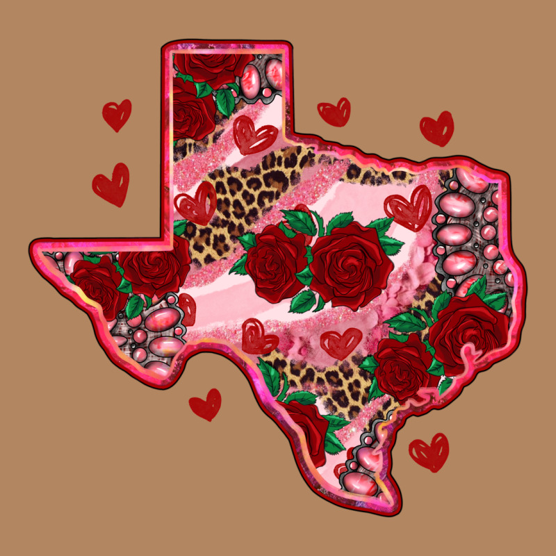 Valentine' S Day Texas Map With Roses Long Sleeve Tee by RanaPortraitStore | Teevron