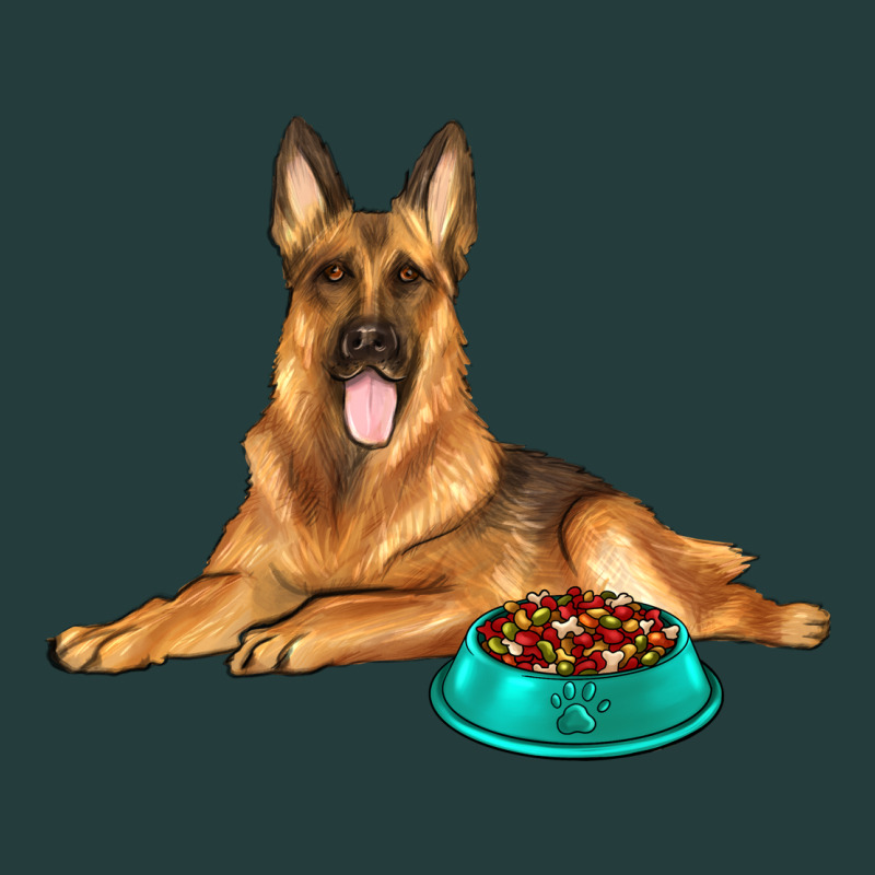 German Shepherd With Food Bowl Classic Tee by texasbilliewilder | Teevron