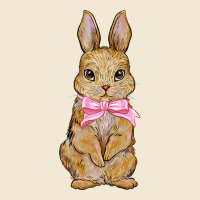 Easter Rabbit Pink Flowers Ladies Tee | Teevron