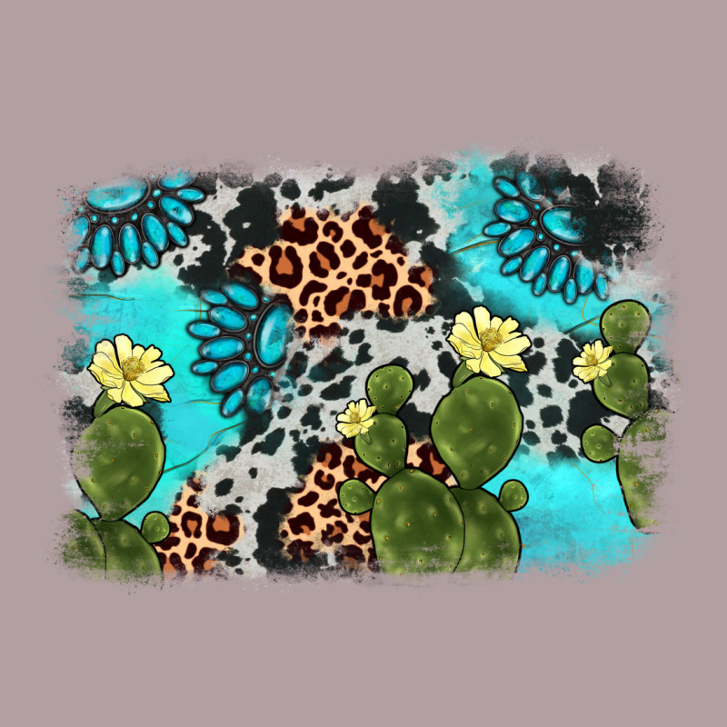 Cactus Gemstone Background Vintage Hoodie by AdoDesignShop | Teevron