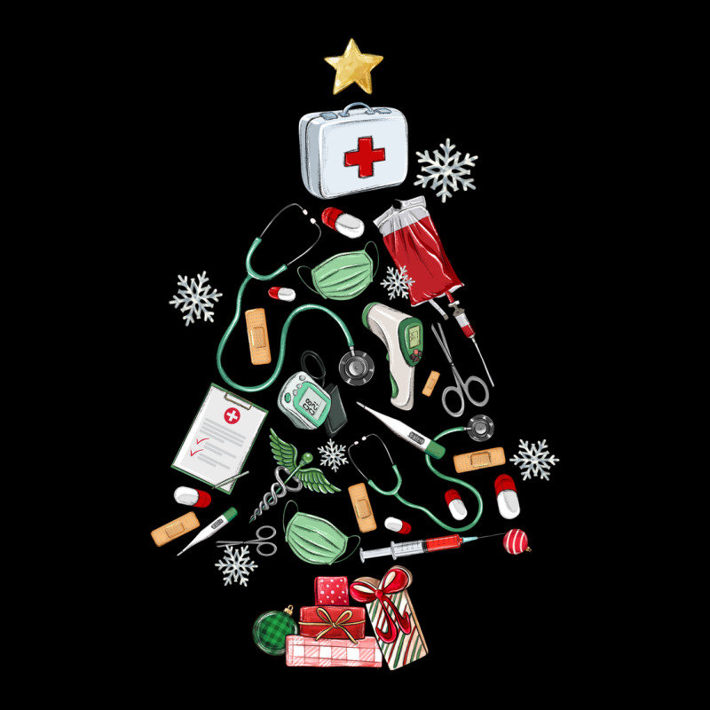 Nurse Christmas Tree Urban Hoodie by MaliasSmallBusiness | Teevron