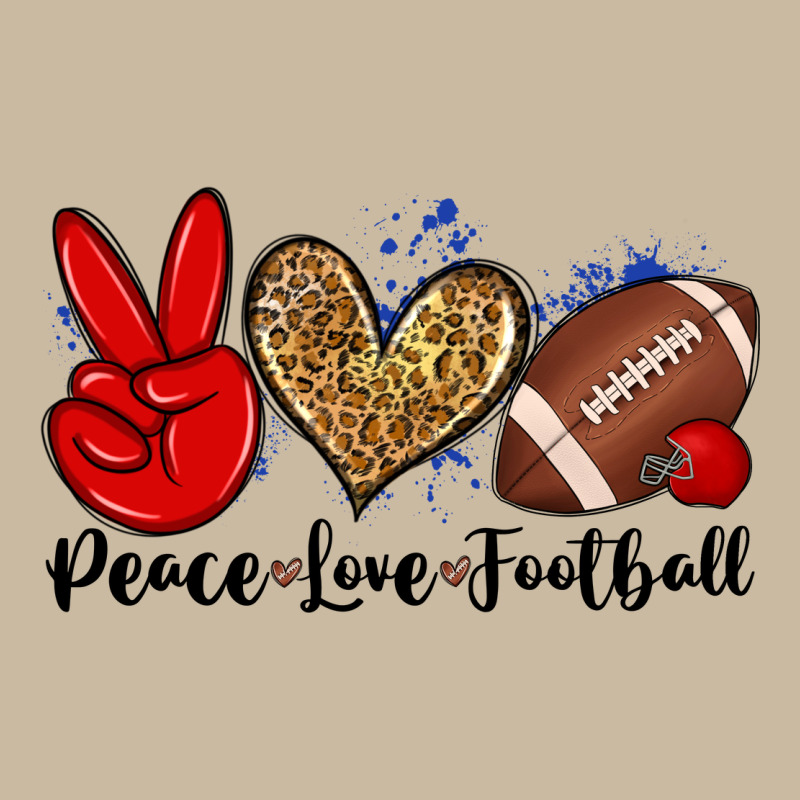 Peace Love Football Long Sleeve Tee by Zillion Design Studio | Teevron