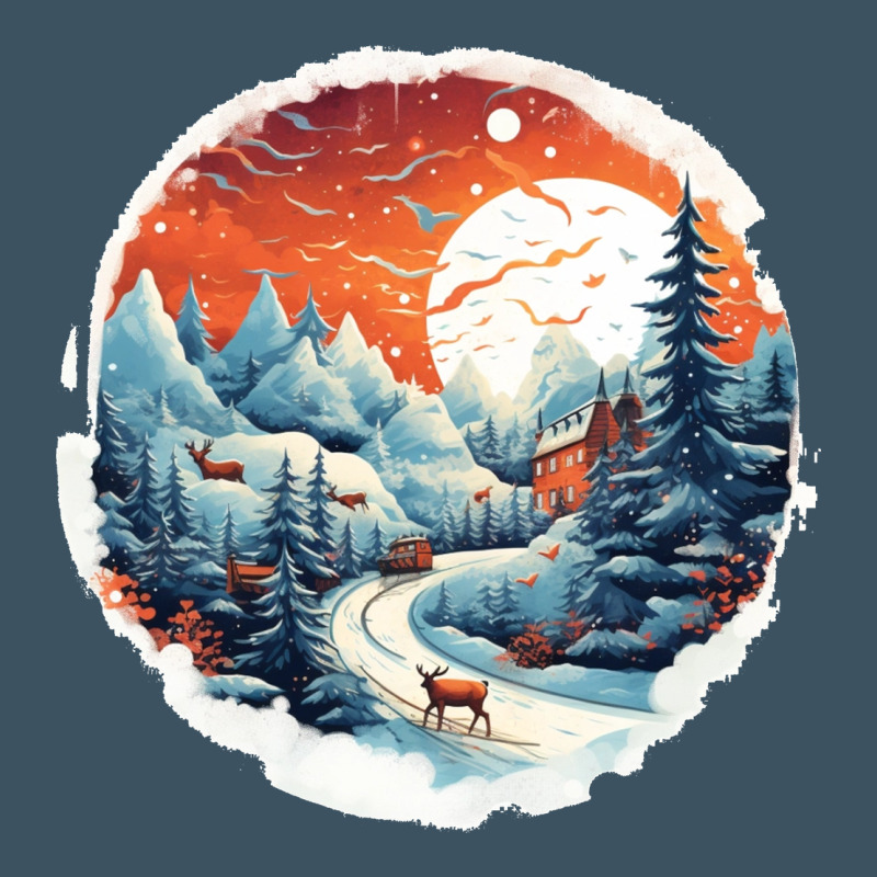 Deer Snow House Design Urban Heavy Tee by Unal Design | Teevron