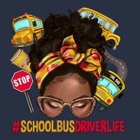 School Bus Driver Life Afro Messy Bun Urban Hoodie | Teevron