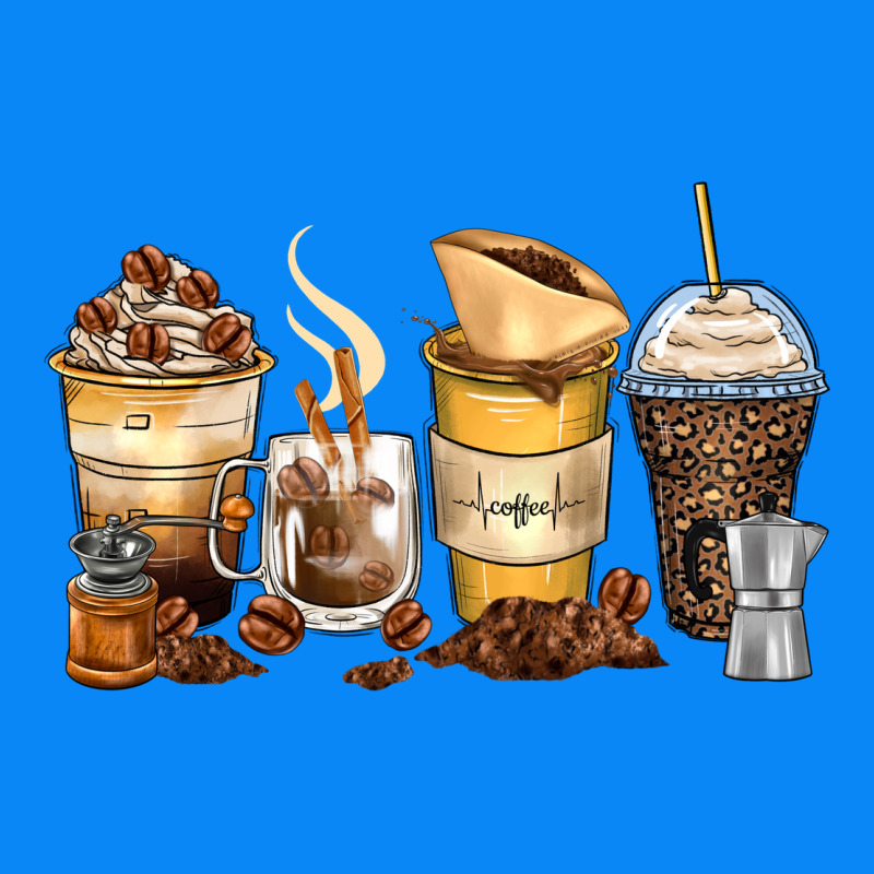 Coffee Cups Zipper Hoodie by Zillion Design Studio | Teevron