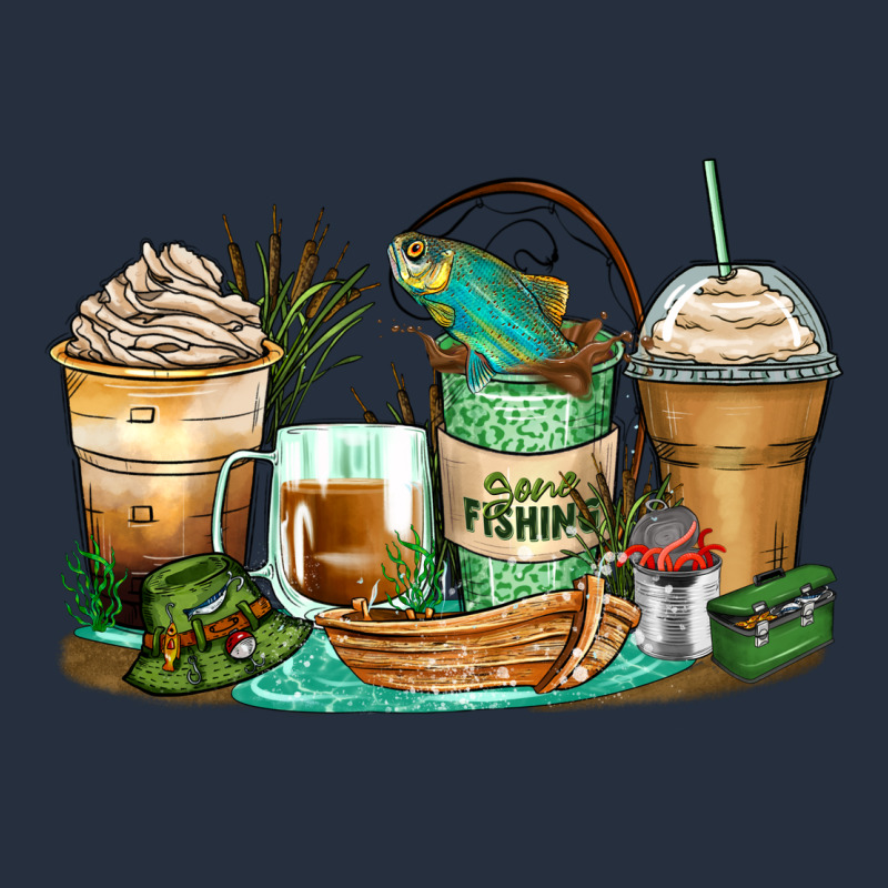 Fishing Coffee Cups Zipper Hoodie by Zillion Design Studio | Teevron