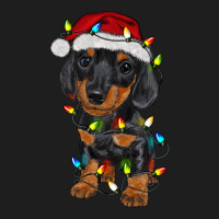 Dachshund Puppy Christmas Lights Classic Tee | Teevron