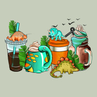 Dinosaur Coffee Cups Long Sleeve Tee | Teevron
