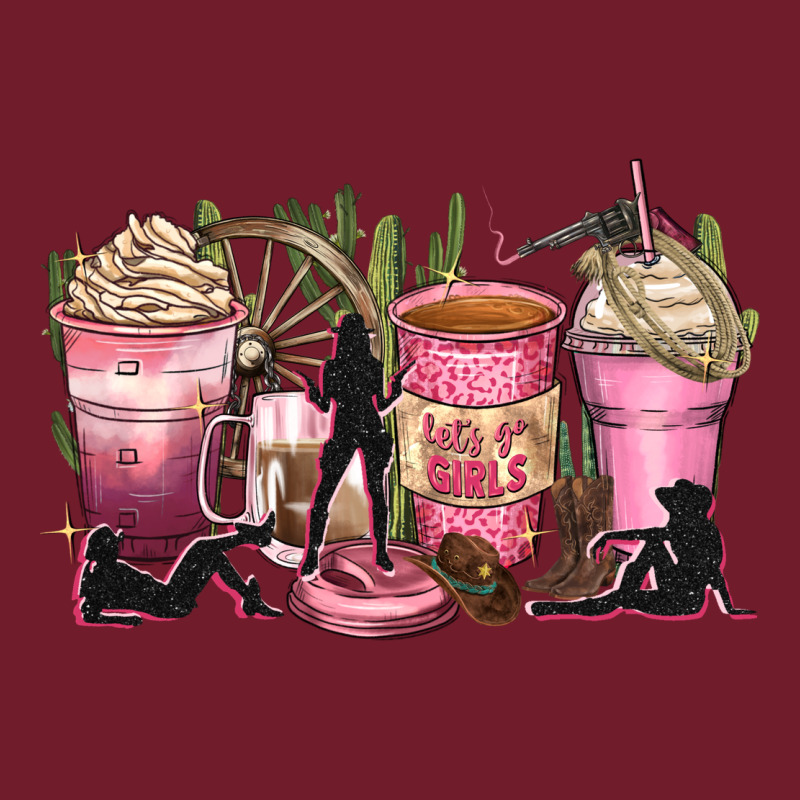 Let's Go Girls Coffee Cups Zipper Hoodie by Zillion Design Studio | Teevron