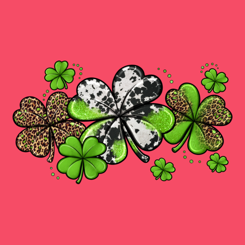 Western Cowhide Leopard Glitter Shamrocks Premium Sweatshirt by Jasminsmagicworld | Teevron