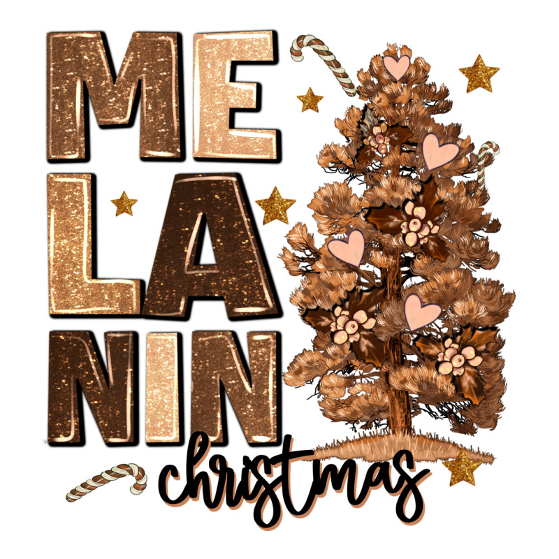 Melanin Christmas With Christmas Tree Urban Heavy Tee by MaliasSmallBusiness | Teevron