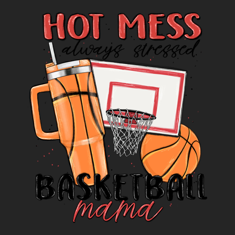 Hot Mess Always Stressed Basketball Mama Premium Hoodie by MaliasSmallBusiness | Teevron