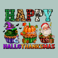 Happy Hallothanksmas With Cupcakes Premium Sweatshirt | Teevron