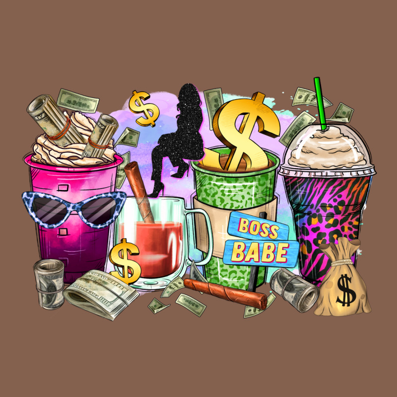 Boss Babe Coffee Cups Zipper Hoodie by Zillion Design Studio | Teevron
