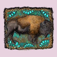 Bison With Gemstone Background Classic Tee | Teevron