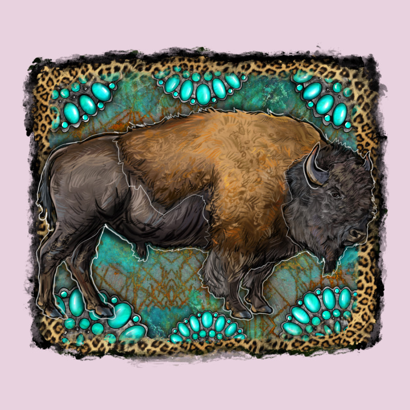 Bison With Gemstone Background Classic Tee by RanaPortraitStore | Teevron