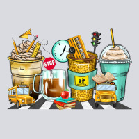 School Bus Coffee Cups Zipper Hoodie | Teevron
