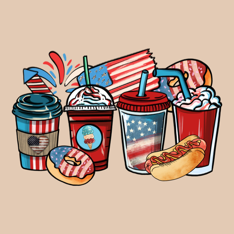 4th Of July Coffee Cups Urban Hoodie by NancyCooperArtShop | Teevron