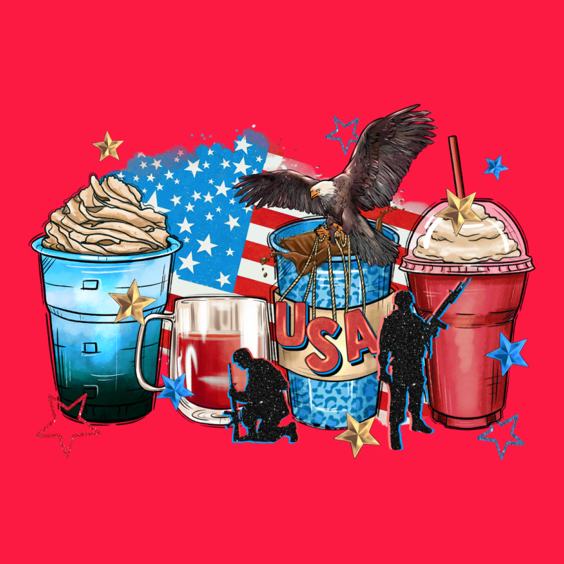 Usa Coffee Cups Zipper Hoodie by Zillion Design Studio | Teevron
