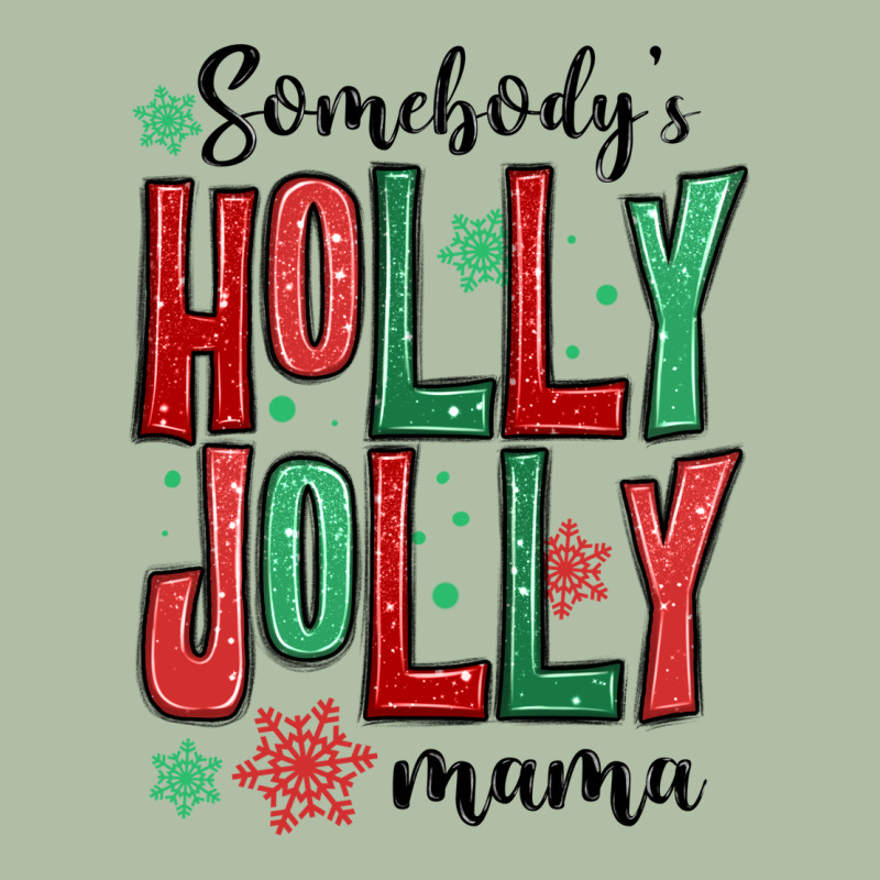 Somebodys Holly Jolly Mama Urban Heavy Tee by MaliasSmallBusiness | Teevron